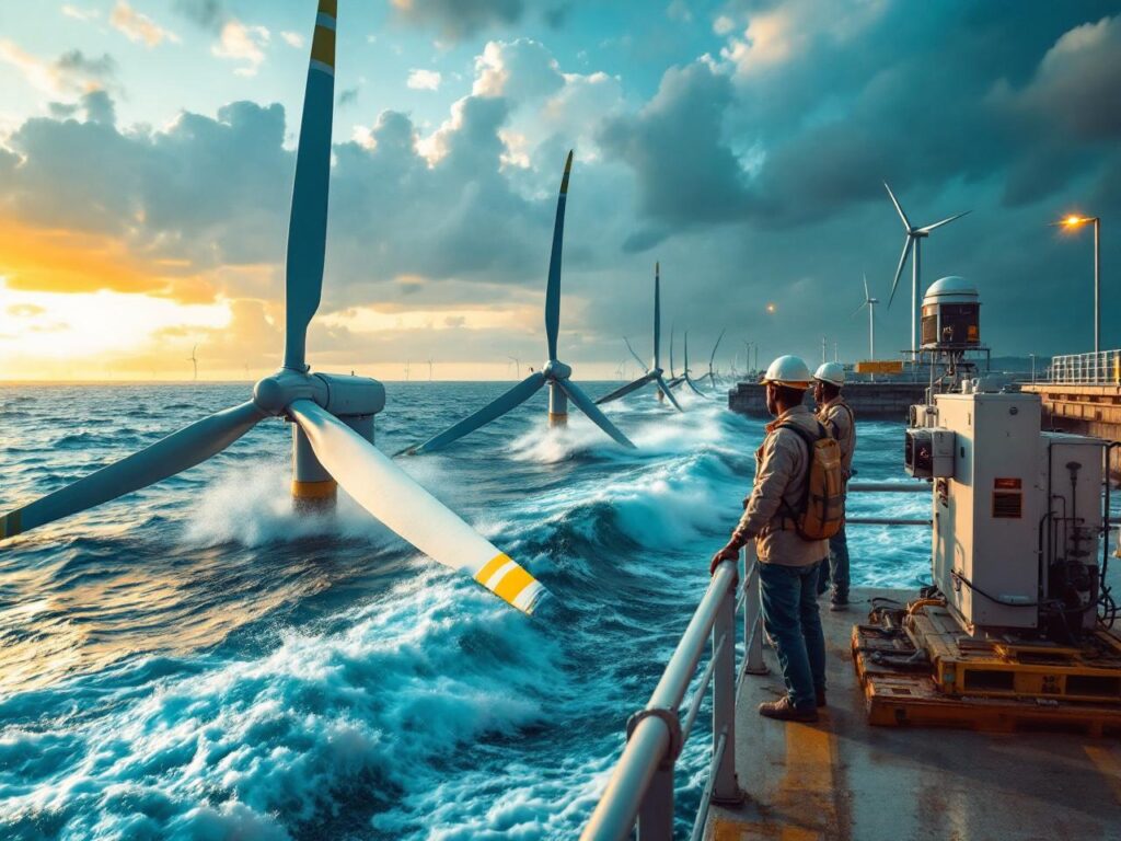 énergie des vagues et marées