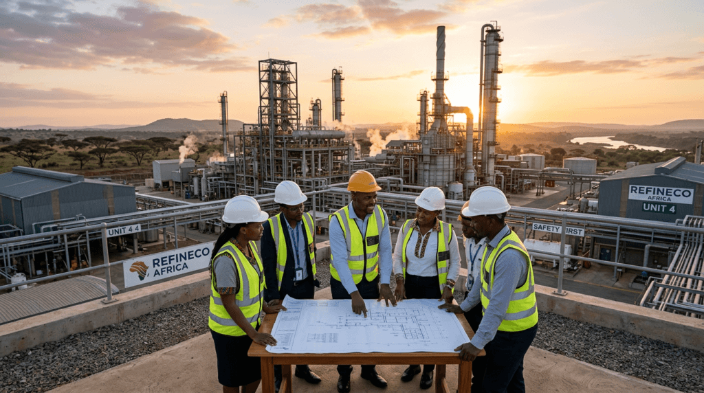 raffinage local du pétrole en Afrique